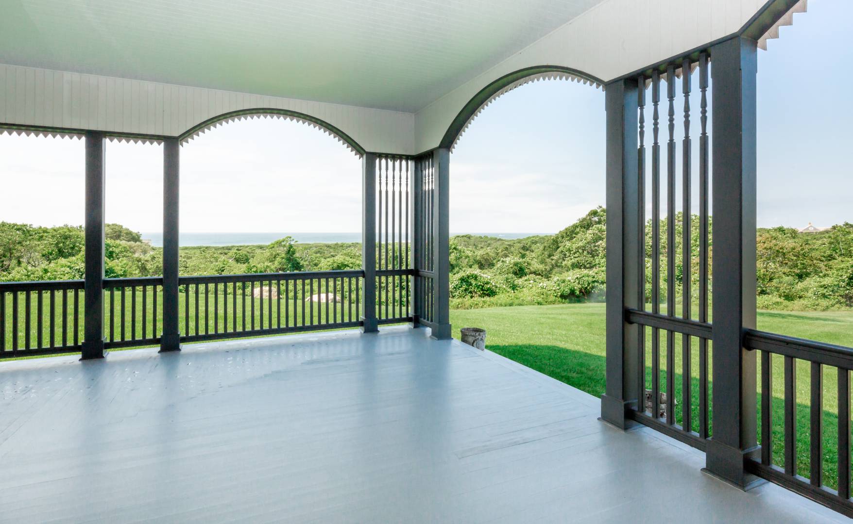 153 Deforest Road Montauk, NY 11954 - Photo 17 of 23 a view of a garden from a balcony