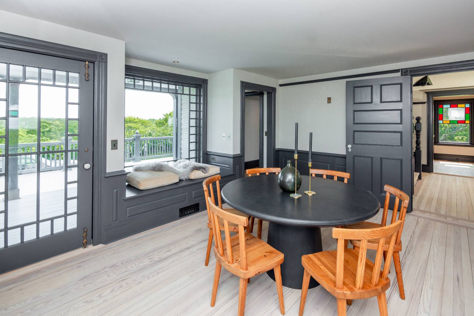 153 Deforest Road Montauk, NY 11954 - Photo 10 of 23 a dining room with furniture and wooden floor