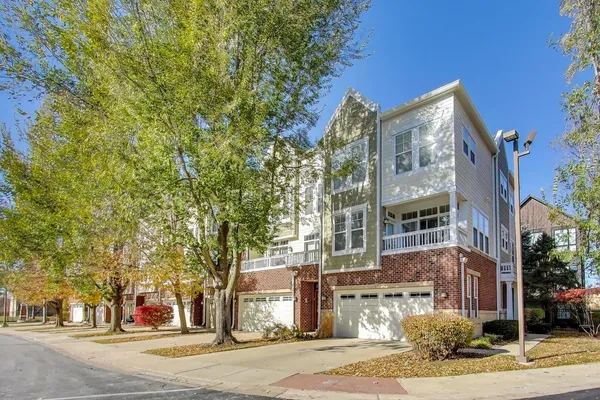 a view of a building with a street