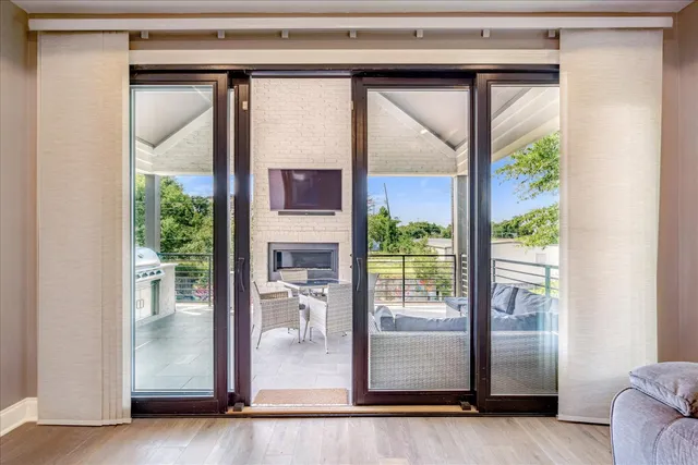 a view of a living room