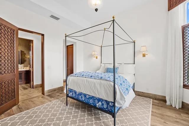 a view of a balcony with lake view