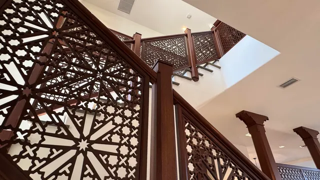a view of a staircase