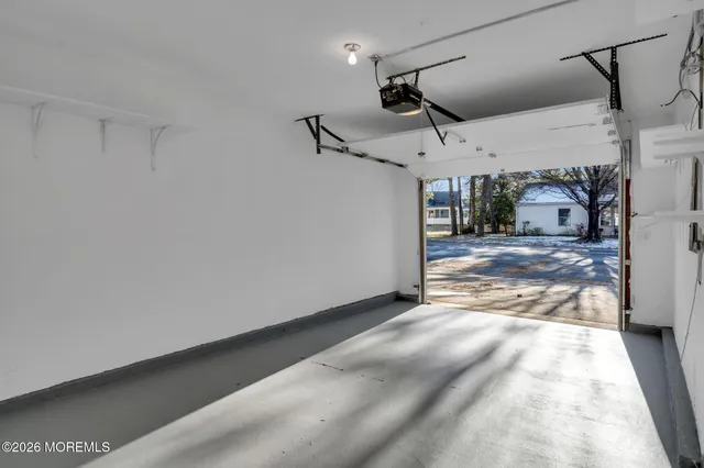 a view of a indoor garage