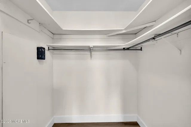 a close view of closet