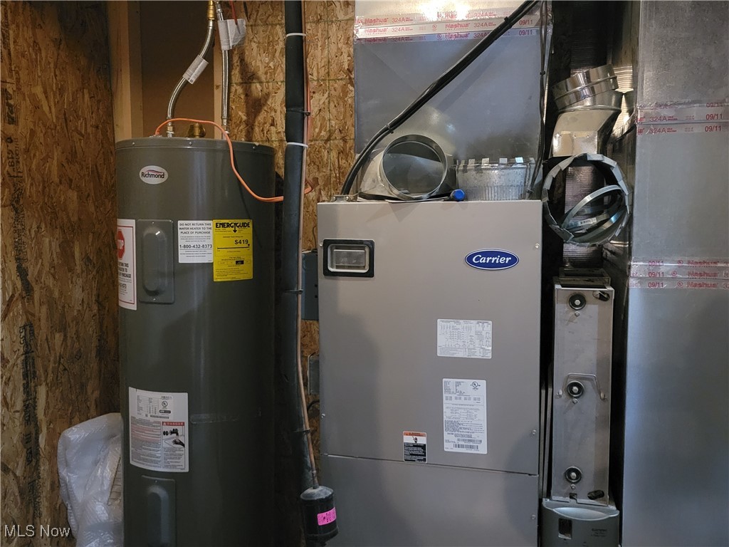 87038 Keyser Road Cadiz, OH 43907 - Photo 47 of 50 Utility room with water heater and furnace, both electric