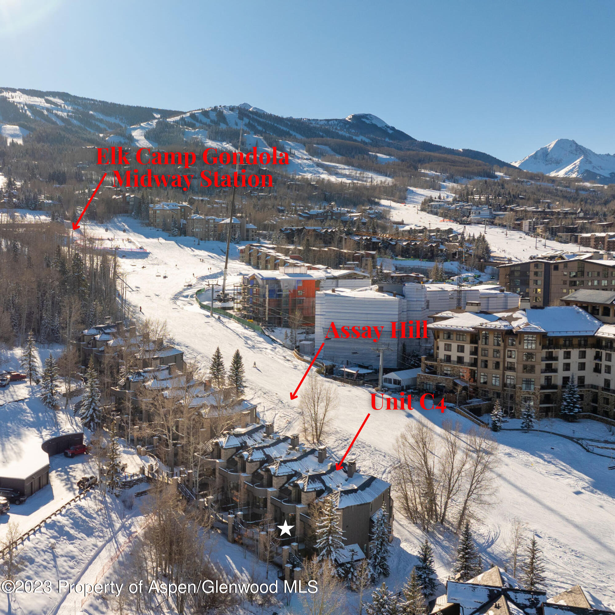 381 Ridge Road, Unit C4 Snowmass Village, CO 81615 - Photo 2 of 21 Deerbrook Townhome C4 labeled