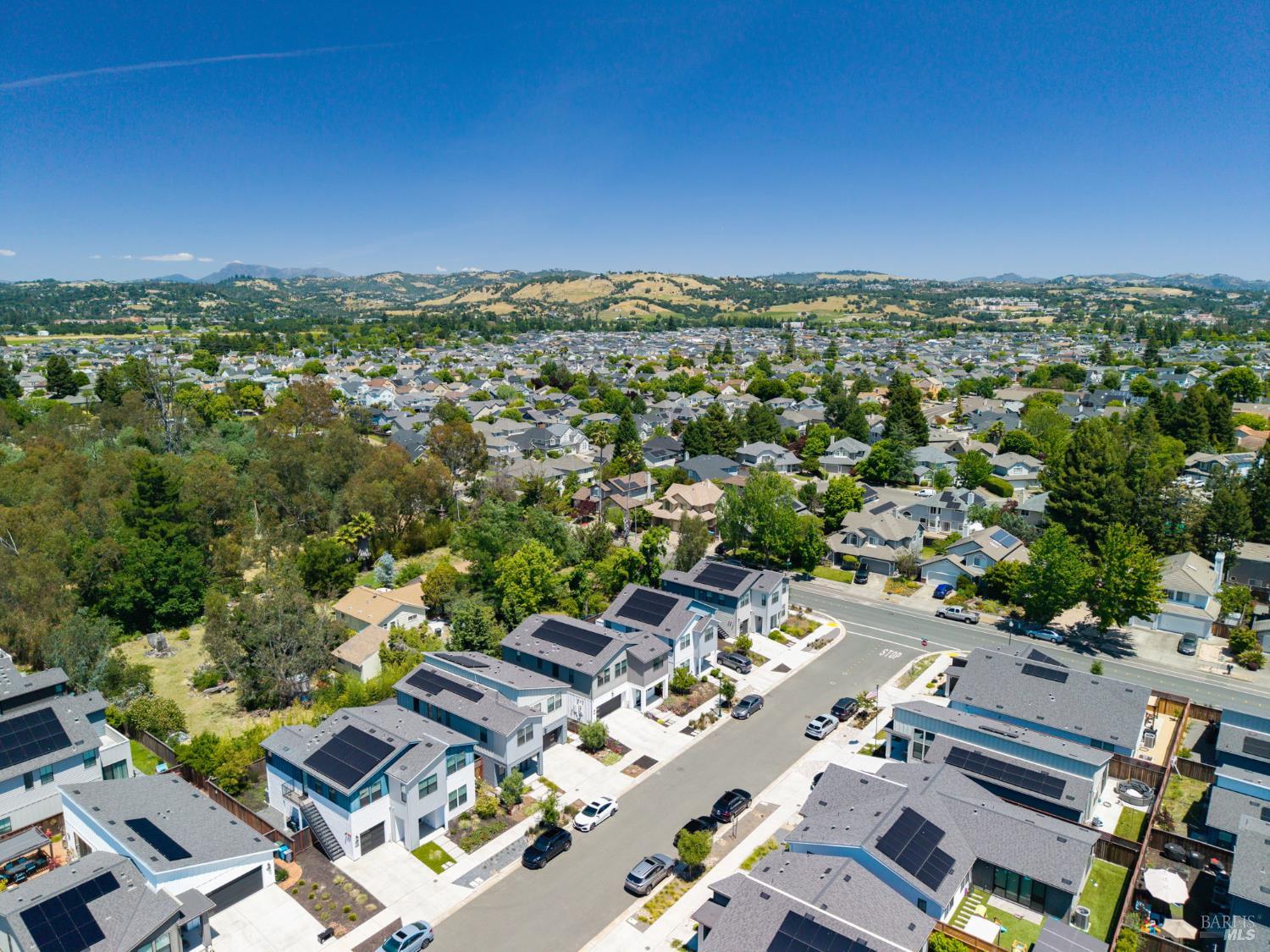 2215-2217 Versaro Drive Santa Rosa, CA 95403 - Photo 43 of 45 an aerial view of multiple house