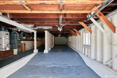 a view of a indoor garage