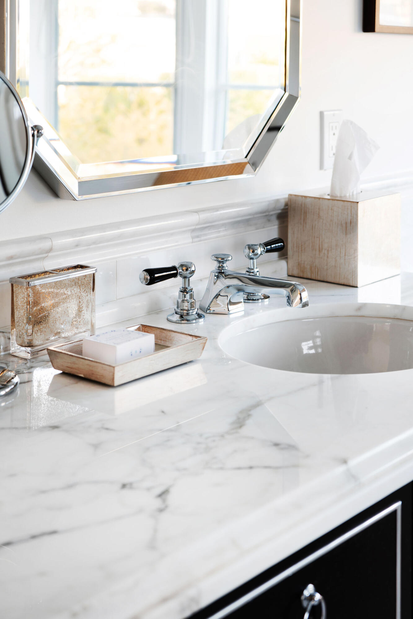 60 Miramar Avenue Montecito, CA 93108 - Photo 27 of 30 a bathroom with a sink and a mirror