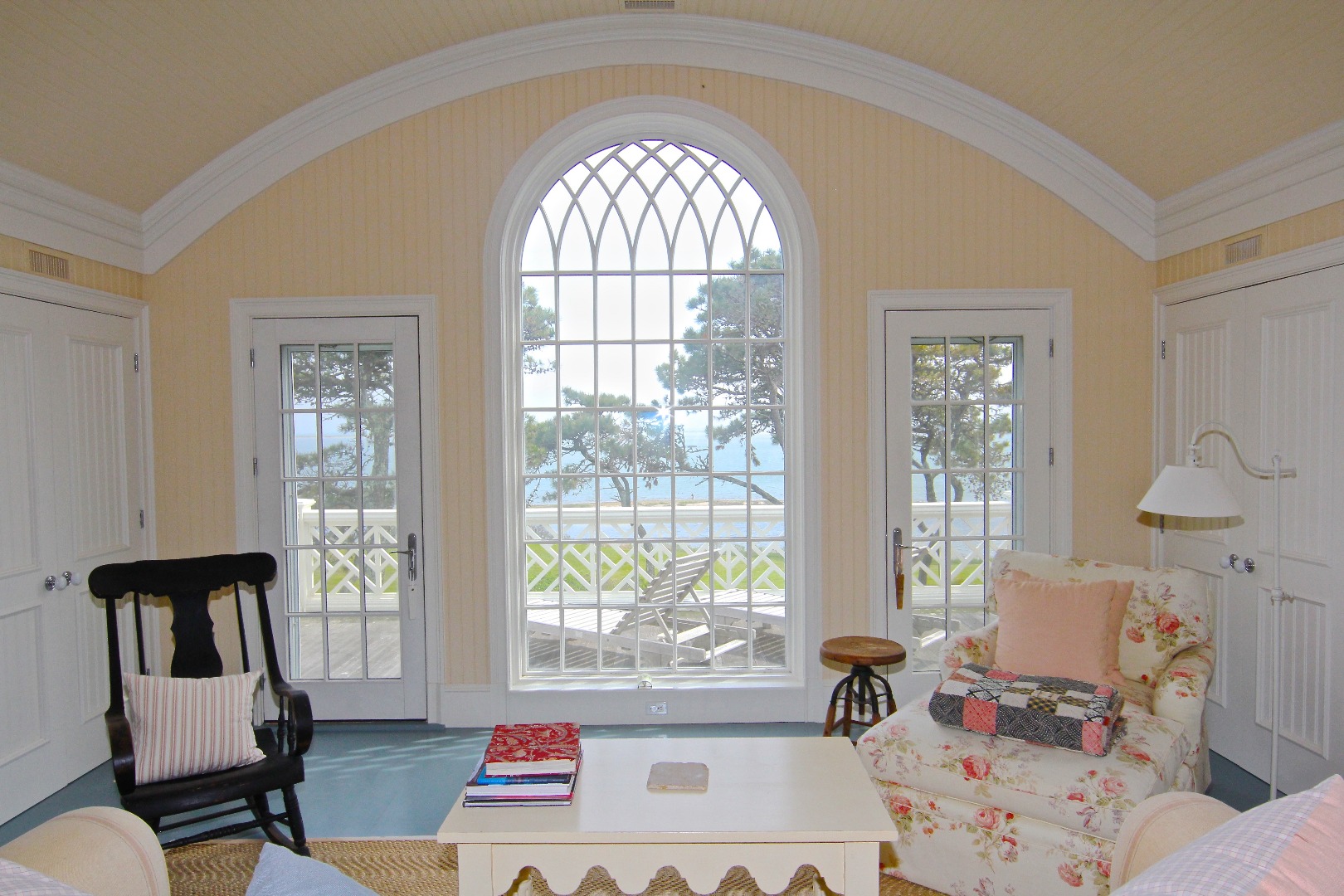 22 Lelands Path Edgartown, MA 02539 - Photo 56 of 87 a bedroom with furniture and a large window