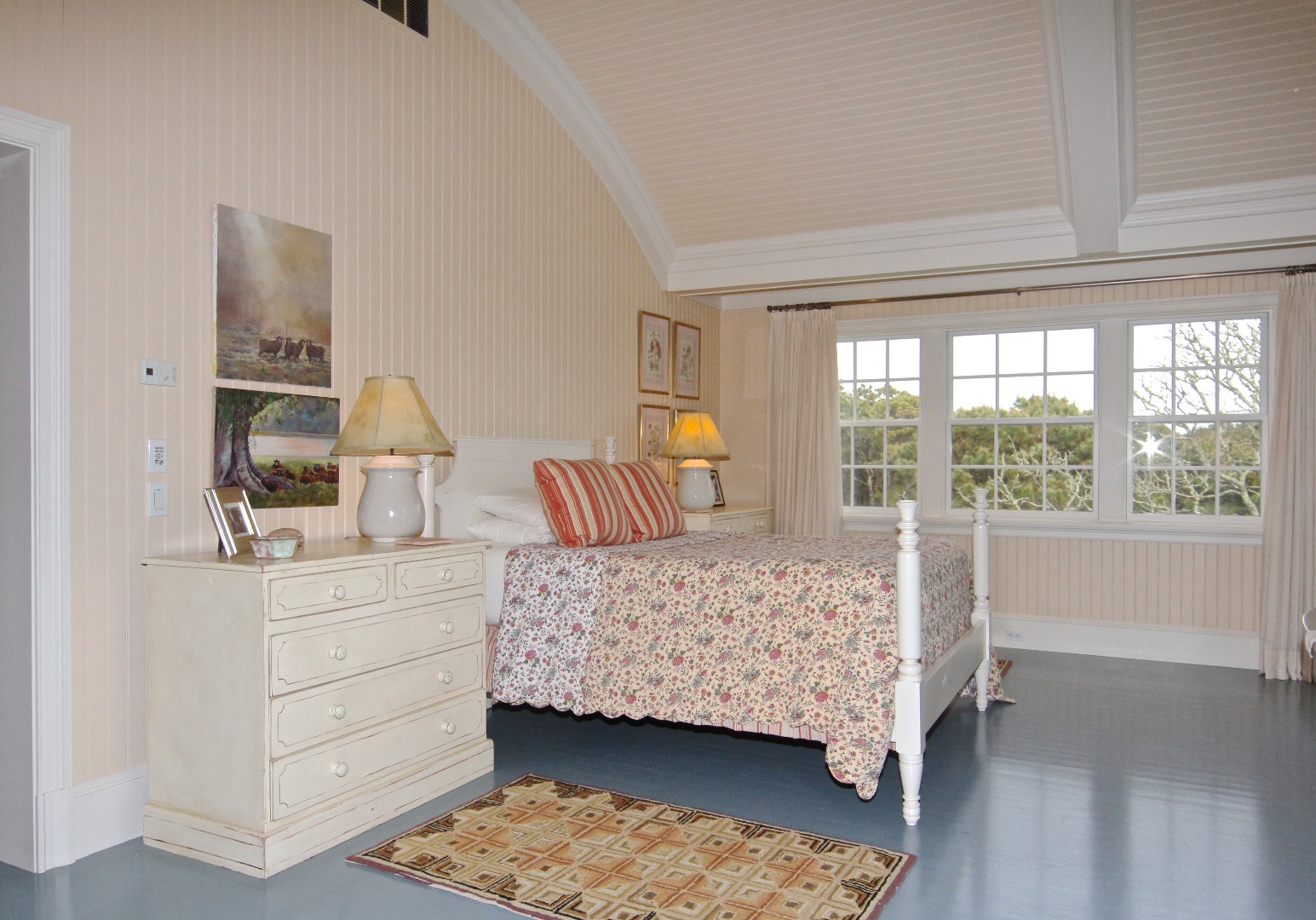 22 Lelands Path Edgartown, MA 02539 - Photo 58 of 87 a bedroom with a bed a dresser and next to a window