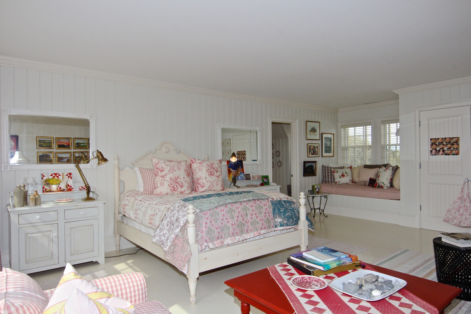 22 Lelands Path Edgartown, MA 02539 - Photo 68 of 87 a bedroom with a bed and a couch