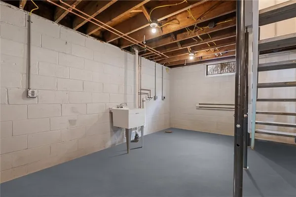 a view of storage and utility room