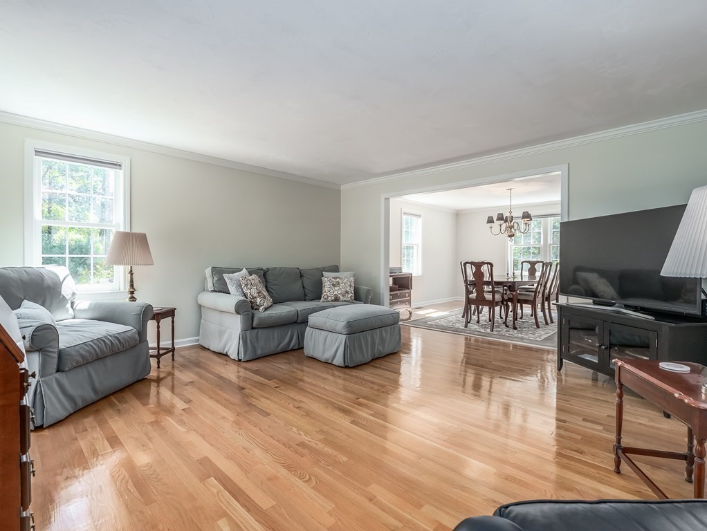 76 Williams Way Rochester, MA 02770 - Photo 2 of 42 a living room with furniture wooden floor and a flat screen tv