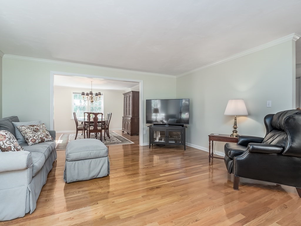 76 Williams Way Rochester, MA 02770 - Photo 3 of 42 a living room with furniture a flat screen tv and a fireplace