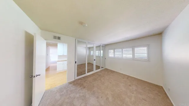 a view of an empty room