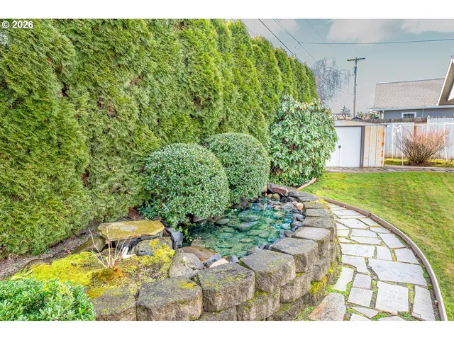a view of a porch with furniture