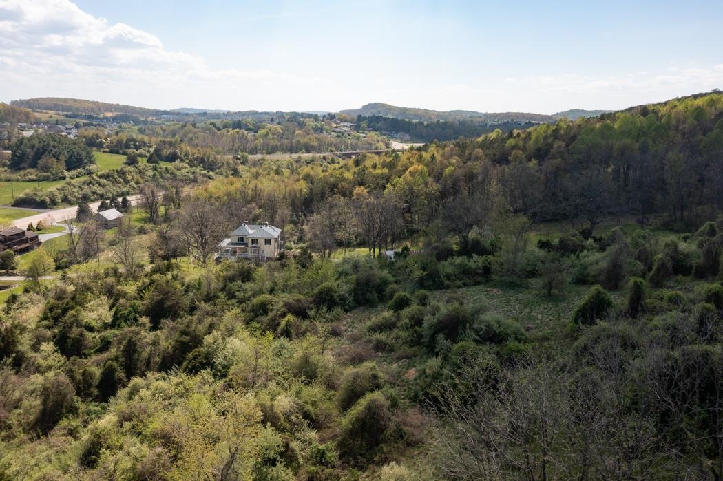 496 Old Greenville Road Staunton, VA 24401 - Photo 51 of 68 an aerial view of residential house with green space and fog