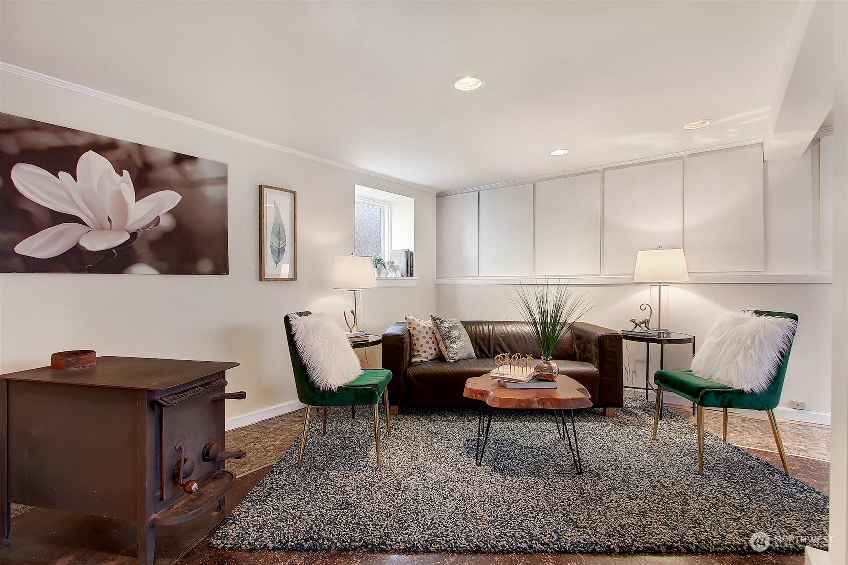3912 Burke Avenue North Seattle, WA 98103 - Photo 21 of 39 a living room with furniture and a rug