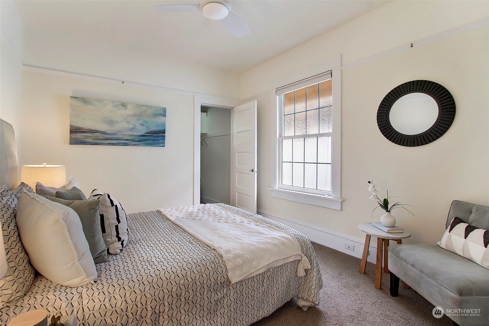 3912 Burke Avenue North Seattle, WA 98103 - Photo 10 of 39 a bedroom with bed and a window