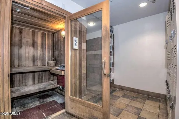 a view of a building with a street