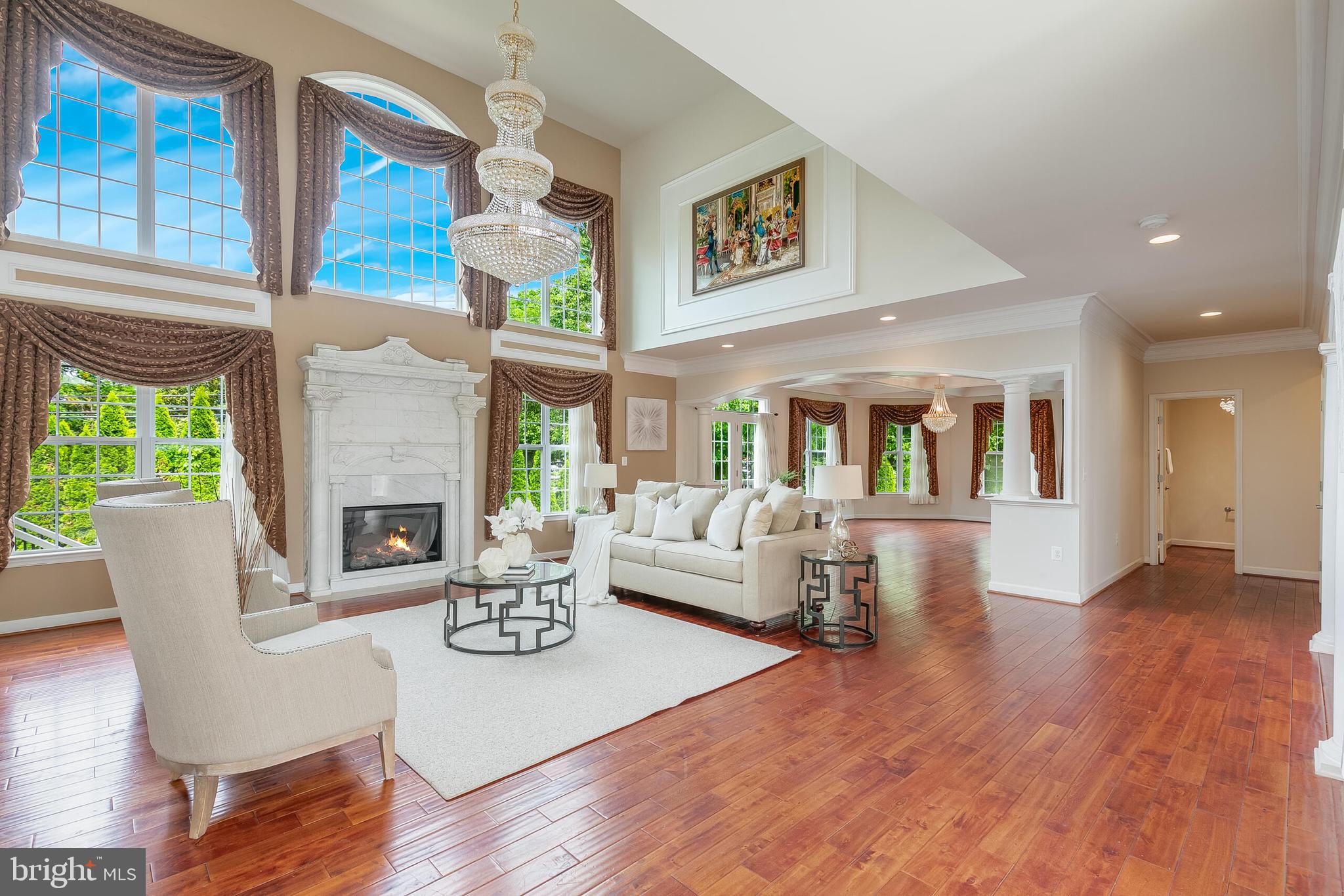 1271 Kensington Road McLean, VA 22101 - Photo 8 of 48 Living room with fireplace