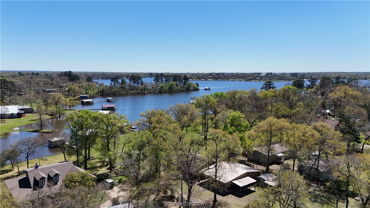 11810 Riley Green Road Franklin, TX 77856 - Photo 33 of 36 an aerial view of a house with a yard and lake view