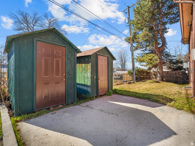 460 200 South Provo, UT 84606 - Photo 63 of 66 View of shed with a fenced backyard