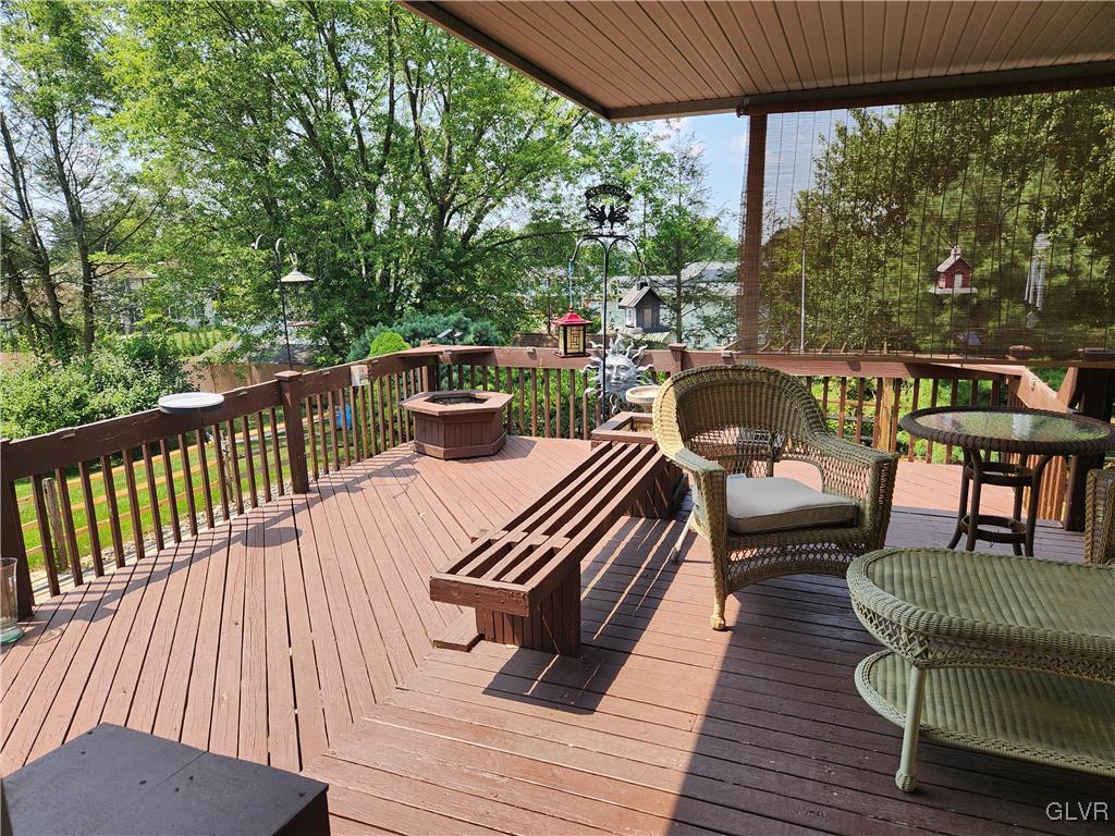 3055 Athena Drive Bethlehem, PA 18017 - Photo 3 of 6 a balcony view with couple of chairs and wooden floor