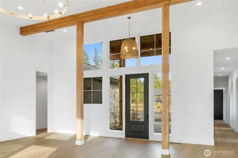 a very nice looking room with a large window