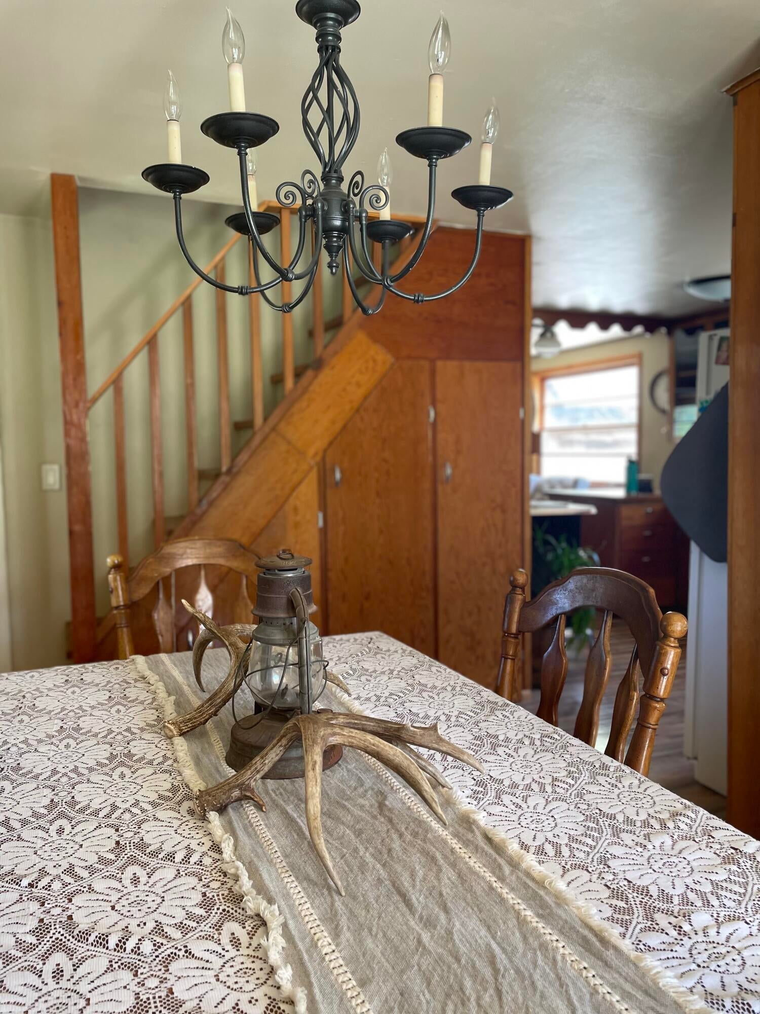 15000 Elk Creek Road Trail, OR 97541 - Photo 19 of 48 The home has a very narrow stairwell to the 2nd story. Ask listing agent about quote to change that.
