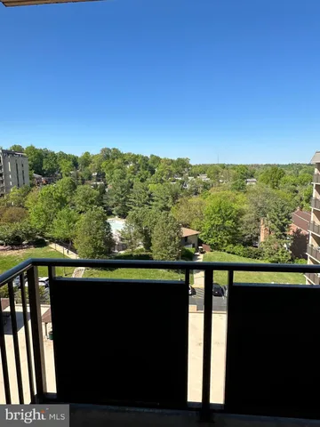 a view of a city from a balcony