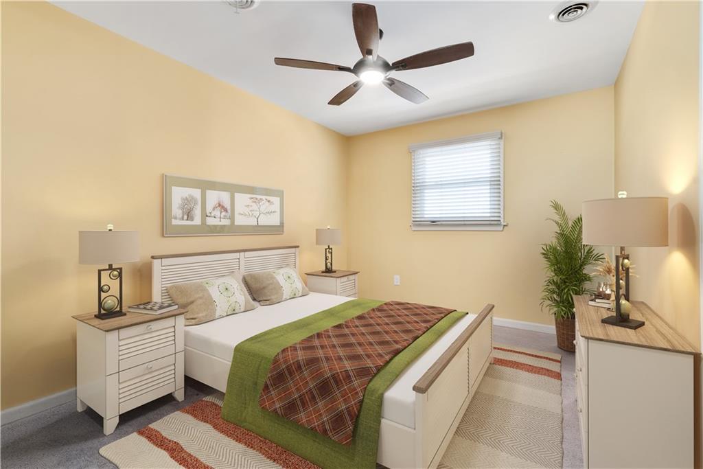 237 North Woodlawn Road Butler, PA 16001 - Photo 18 of 37 a bedroom with a bed and a chandelier