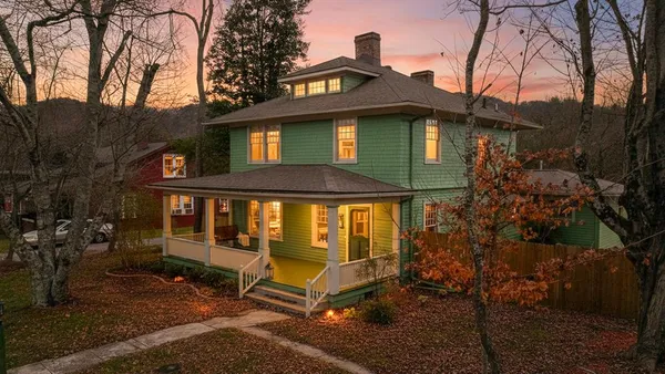 a front view of a house