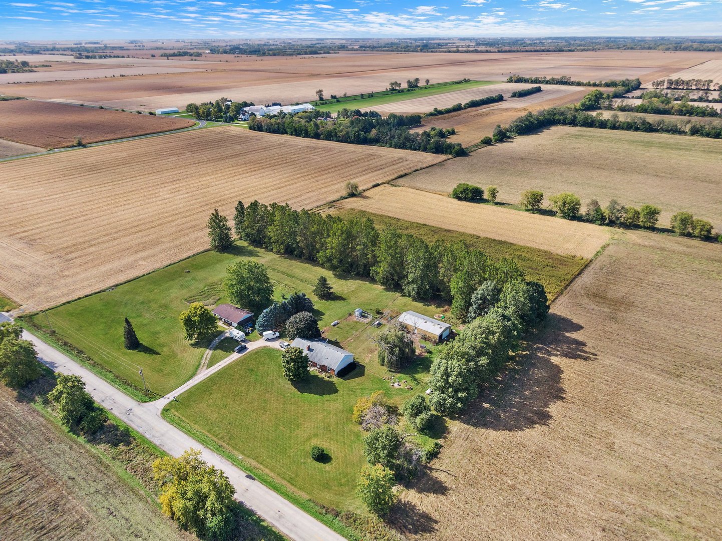 5815 Johnson Road Marengo, IL 60152 - Photo 1 of 30 an aerial view of a residential houses with outdoor space