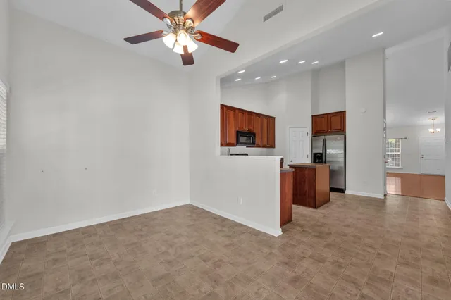 a view of a livingroom with a flat screen tv