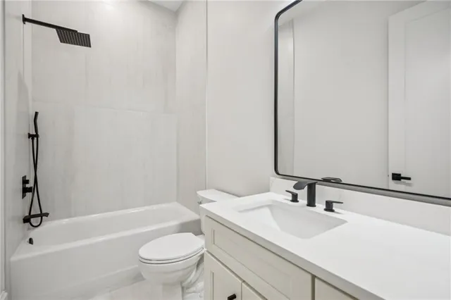 a view of a backyard with large trees