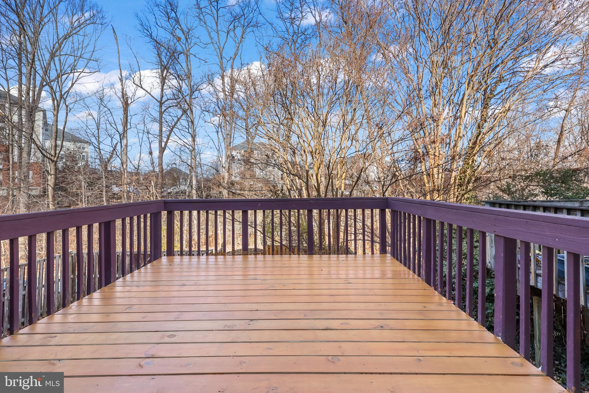 15372 Gunsmith Terrace Woodbridge, VA 22191 - Photo 13 of 37 a balcony with wooden floor and trees