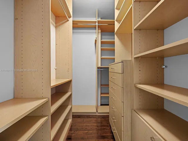 a view of walk in closet
