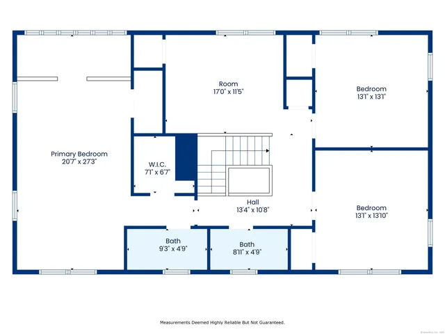 a picture of a wall with a white building