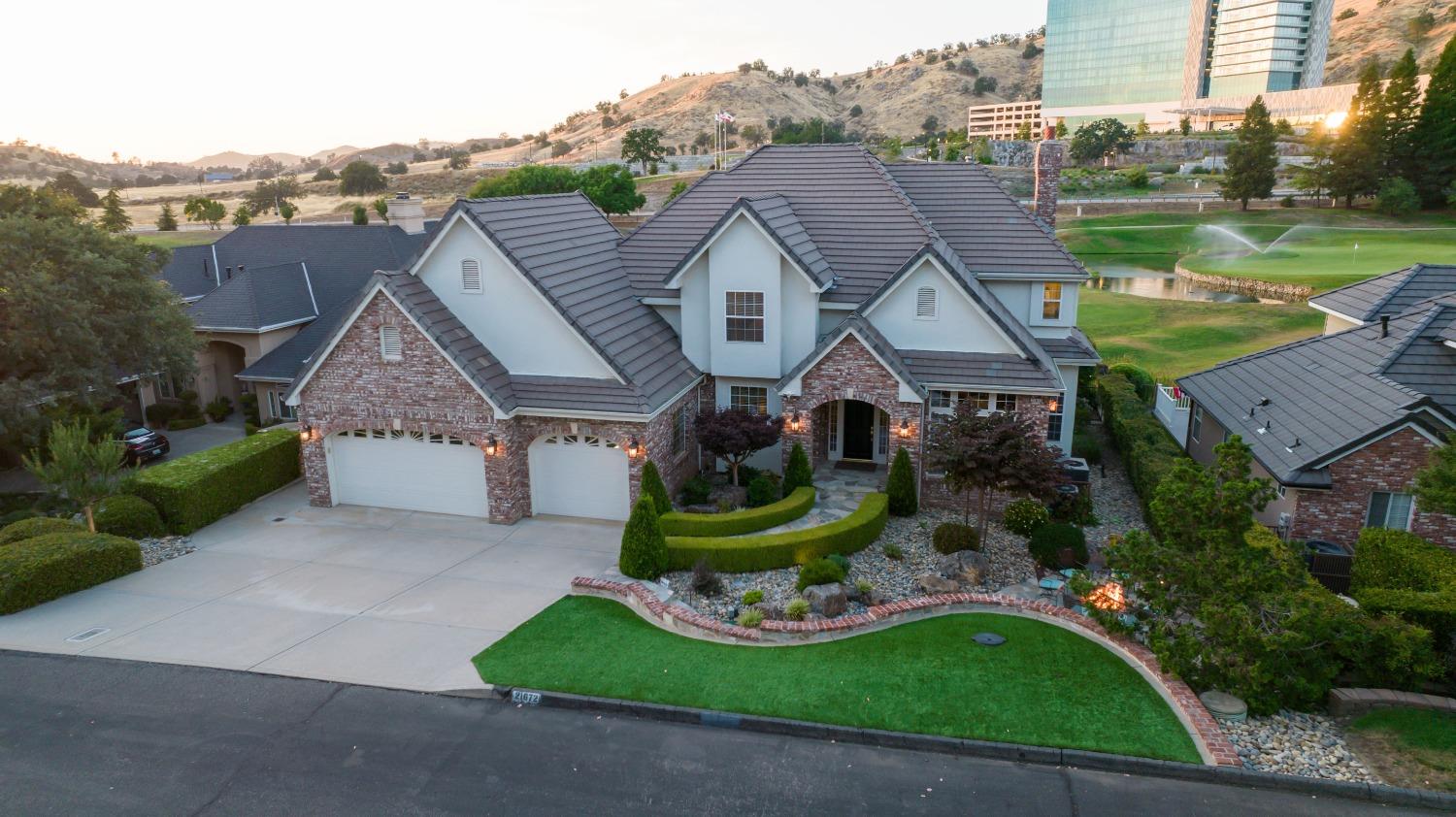21672 Westmere Lane Friant, CA 93626 - Photo 71 of 80 an aerial view of a house with garden space and street view