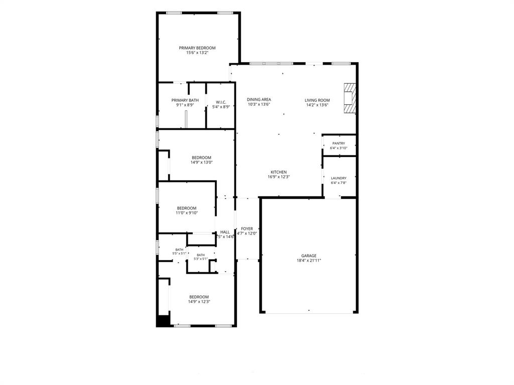 303 Ranch Road Justin, TX 76247 - Photo 14 of 14 Floor plan