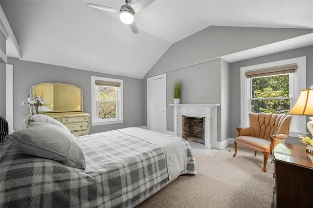a view of a house with a potted plant