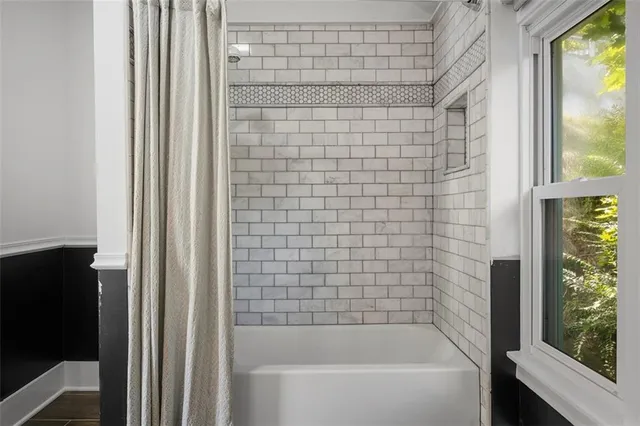 an aerial view of residential house with outdoor space