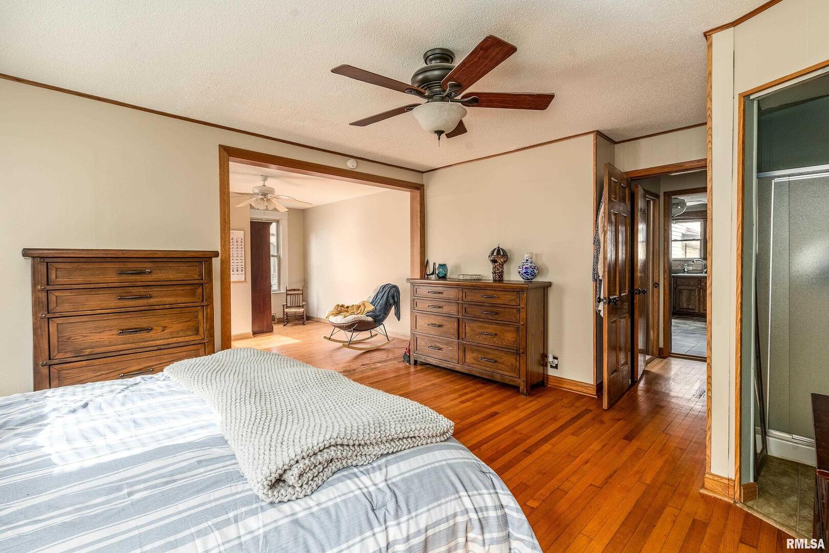 306 South Madison Street Marion, IL 62959 - Photo 16 of 37 a bedroom with a bed dresser and a large mirror