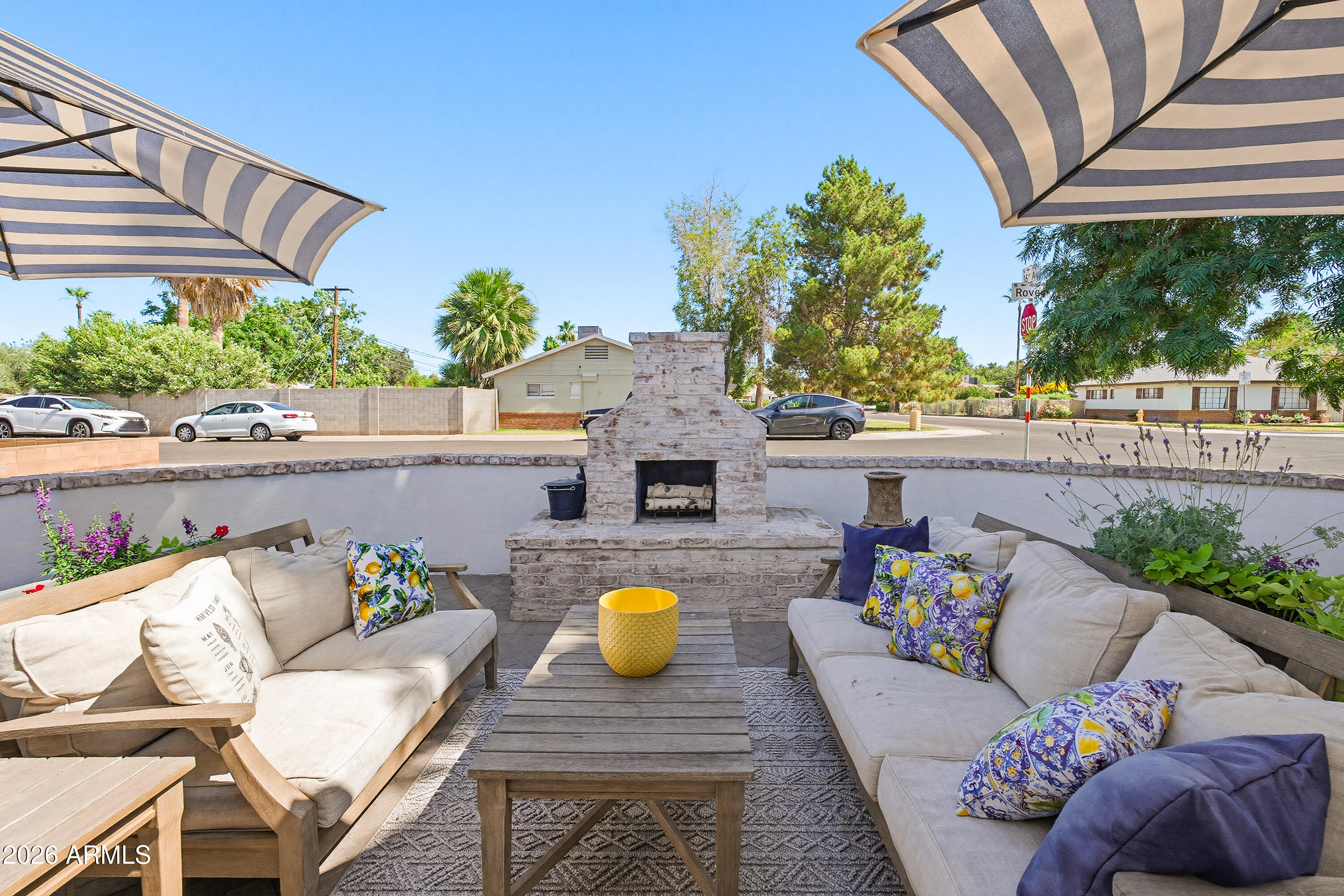 1603 West Rovey Avenue Phoenix, AZ 85015 - Photo 8 of 39 Outdoor Fireplace for Cozy Evenings