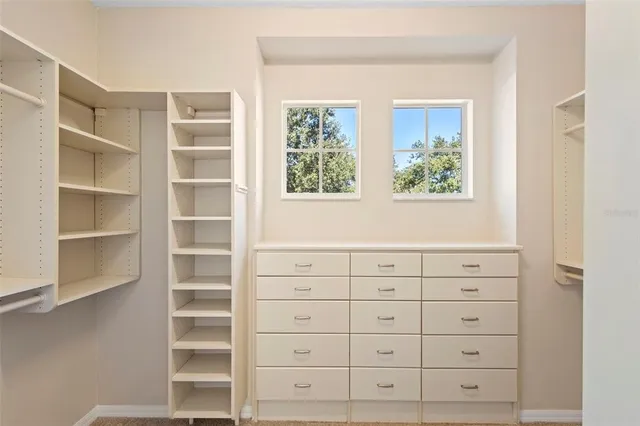 a view of closet area