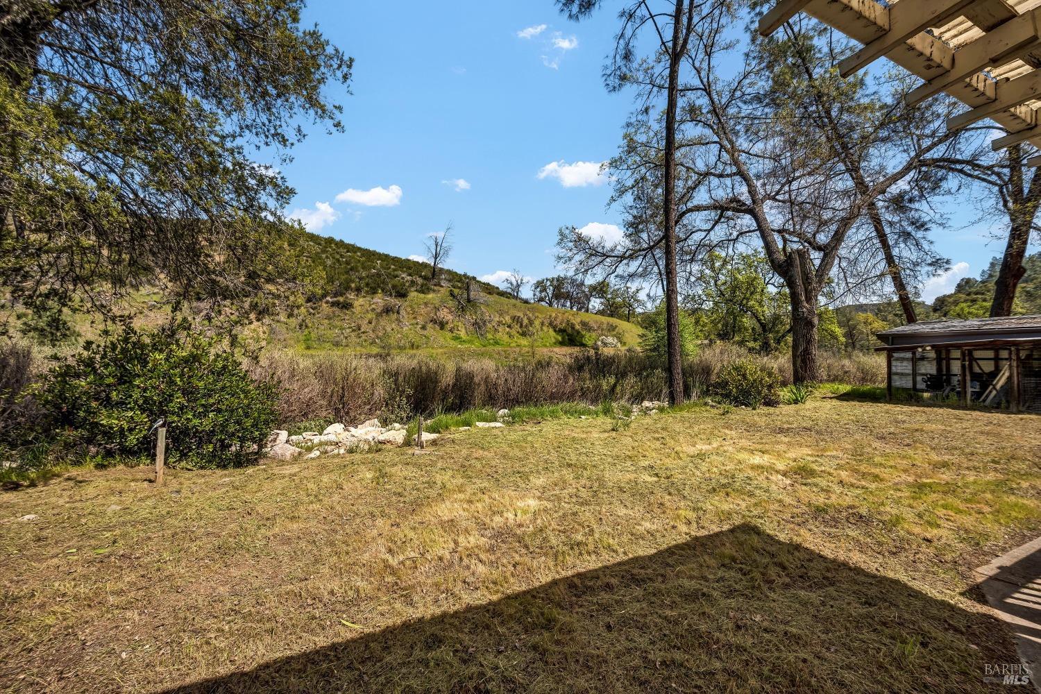 2230 Stagecoach Canyon Road Pope Valley, CA 94567 - Photo 12 of 29 a view of a yard with wooden fence