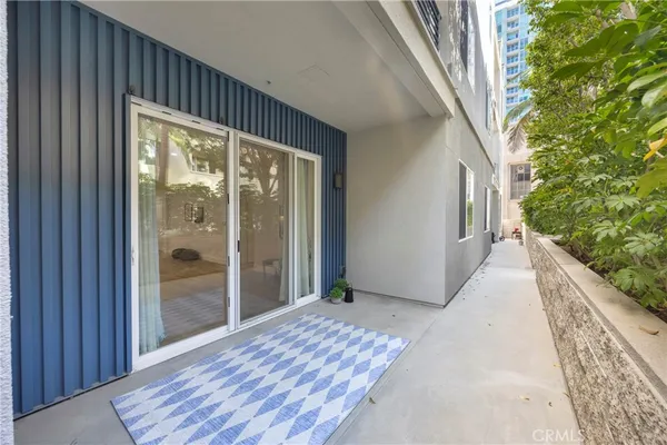 a view of a garden from a window