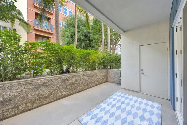 a view of a building from a window